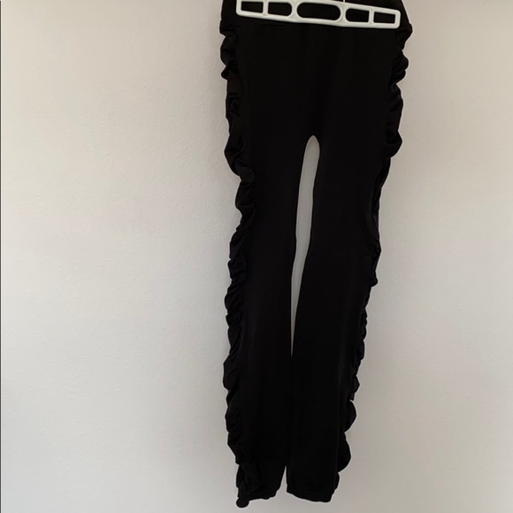 INC International Concepts Black Ruched Leggings S - Picture 4 of 5